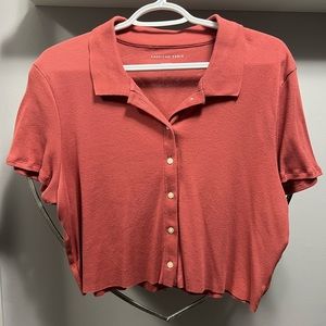 Cropped Polo T-Shirt (available in 2 colors)